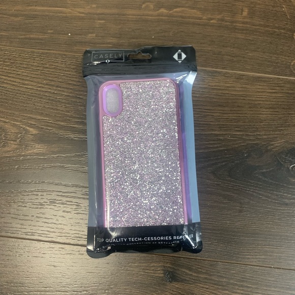 Casely Purple Sparkle Rhinestone iPhone XS Max Case - brand new - Picture 4 of 5